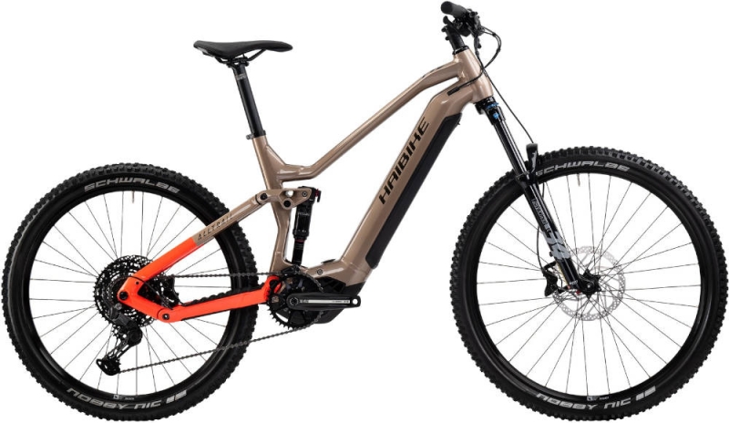 Rower elektryczny Haibike AllTrail 3 beżowo-pomarańczowy