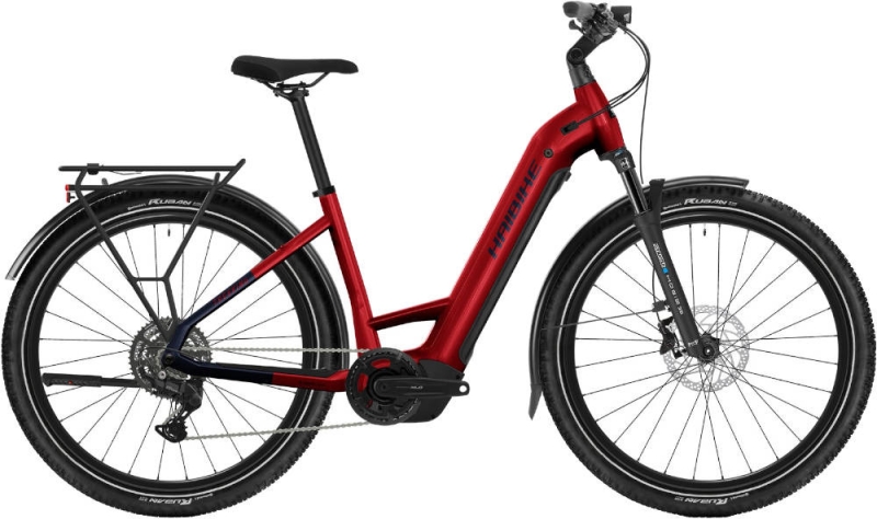 Rower elektryczny Haibike Trekking 7 Low czerwony 2025