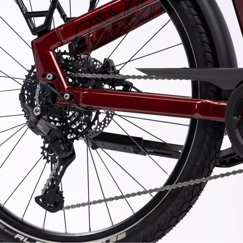 Rower elektryczny Winora Yakun X10 High warm red