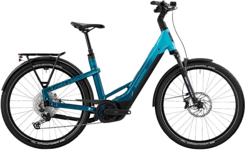 Rower elektryczny Winora Yakun X12 Low blue monday