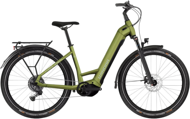 Rower elektryczny Winora Yucatan X10 Low touring green