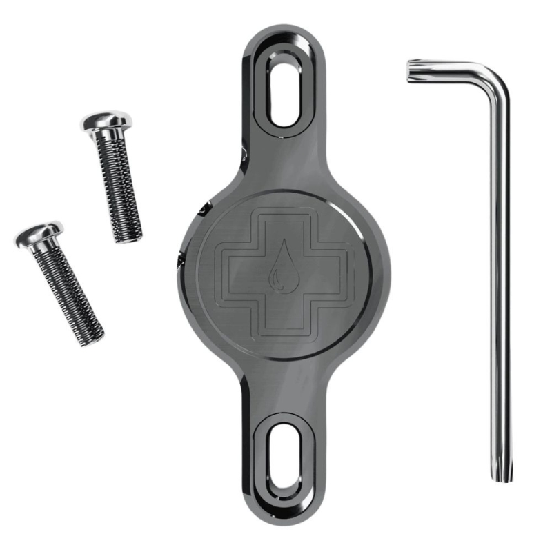 Uchwyt na lokalizator Muc-Off Secure Tag Holder 2.0 dla Apple AirTag szary
