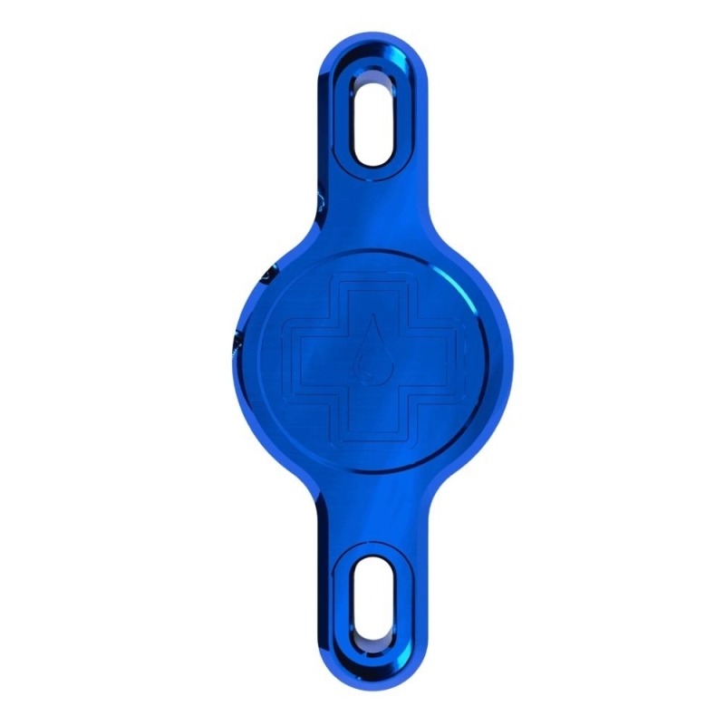 Uchwyt na lokalizator Muc-Off Secure Tag Holder 2.0 dla Apple AirTag niebieski