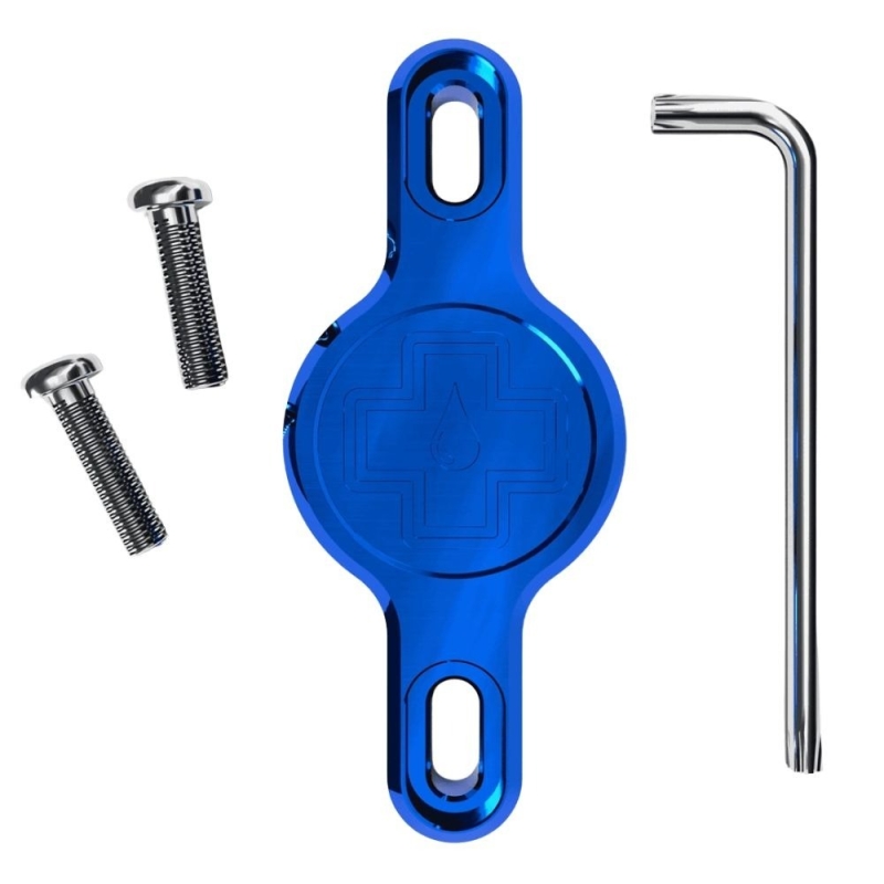 Uchwyt na lokalizator Muc-Off Secure Tag Holder 2.0 dla Apple AirTag niebieski