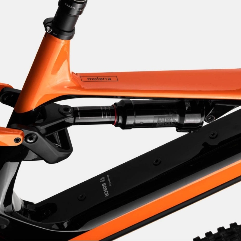 Rower elektryczny Cannondale Moterra Neo Carbon 1 pomarańczowy