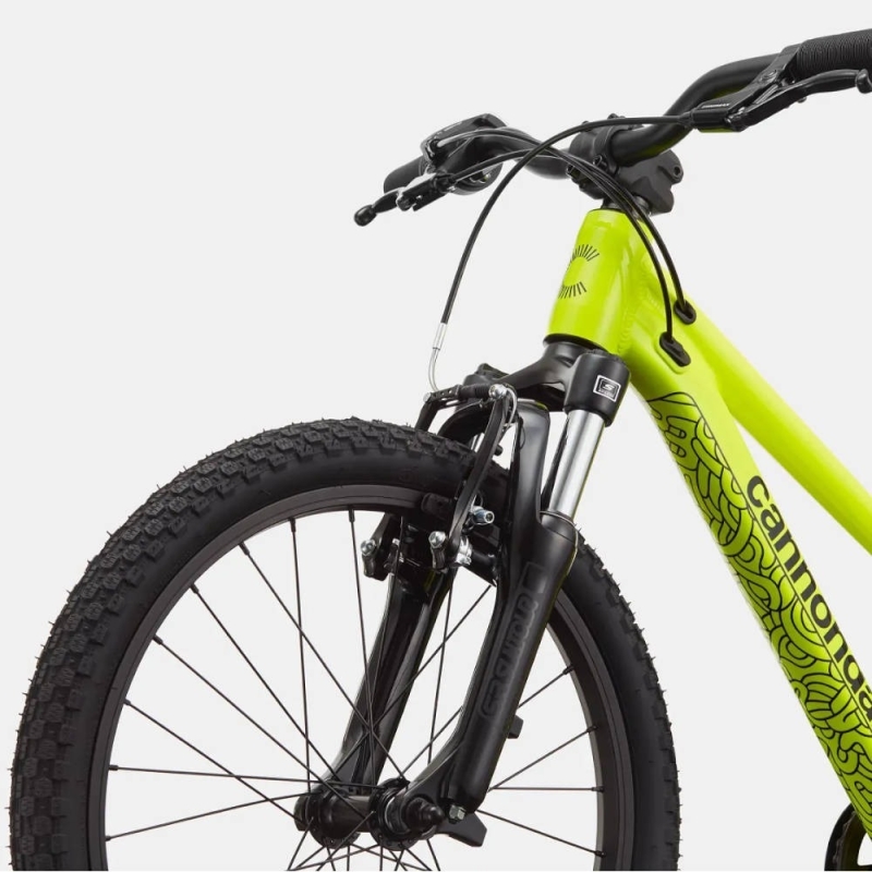 Rower dziecięcy Cannondale Kids Trail 20 limonkowy