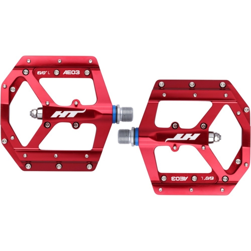 Pedały rowerowe HT AE03 czerwone