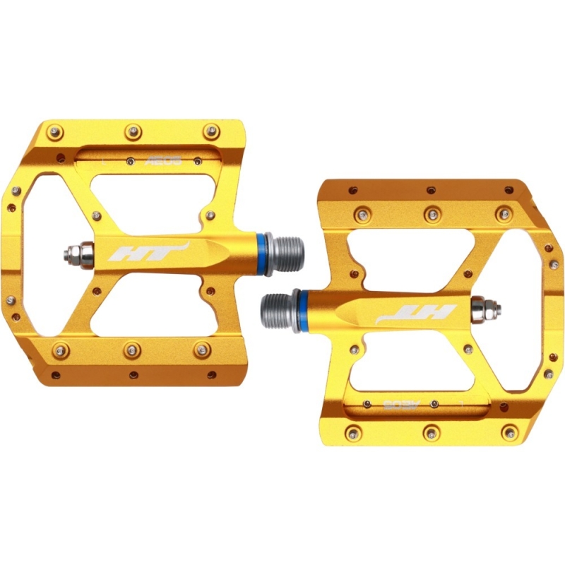 Pedały rowerowe HT AE05 złote