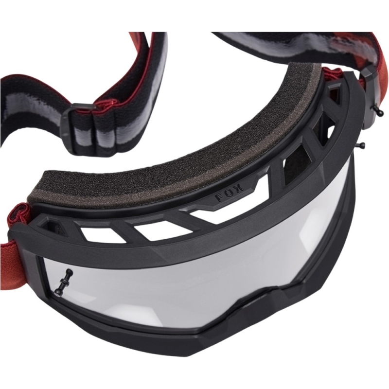 Gogle Fox MTB Main czarno-bordowe