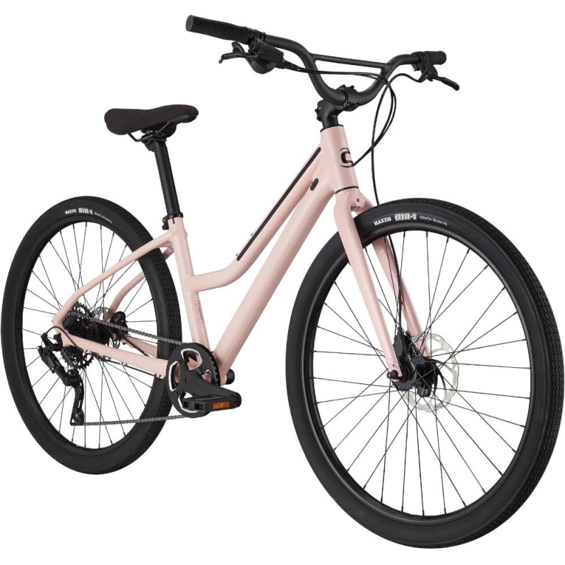 Rower miejski damski Cannondale Treadwell 2 Remixte różowy