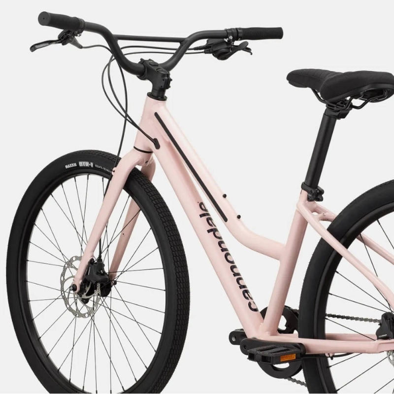 Rower miejski damski Cannondale Treadwell 2 Remixte różowy