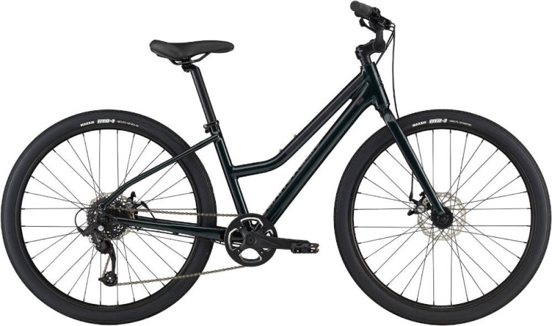 Rower miejski damski Cannondale Treadwell 3 Remixte ciemnozielony