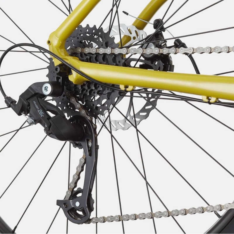 Rower miejski damski Cannondale Treadwell 3 Remixte żółty