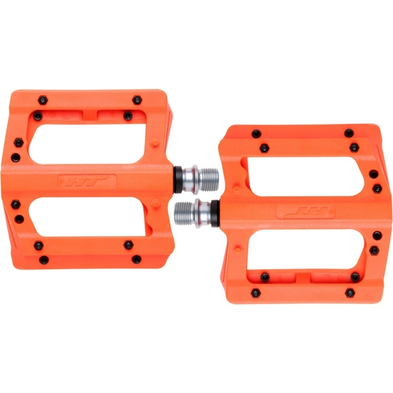 Pedały rowerowe HT PA12A neon pomarańczowe