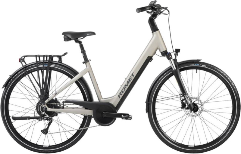 Rower elektryczny Romet E-Modeco URB 1.0 szampański