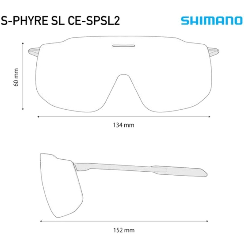 Okulary rowerowe Shimano S-Phyre SL CE-SPSL2 czarne (ridescape road)
