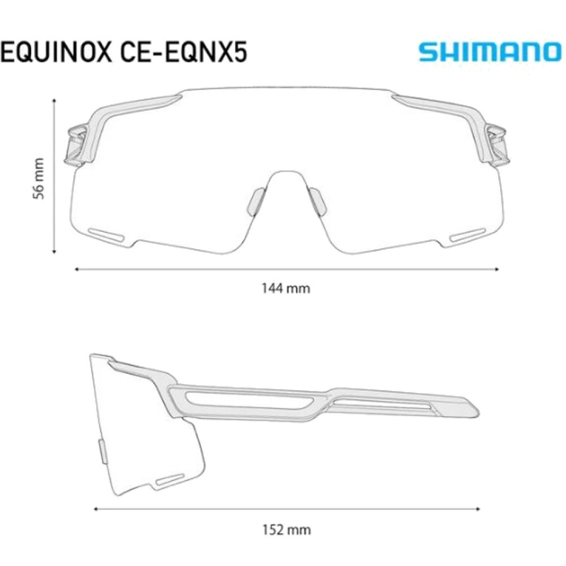 Okulary rowerowe Shimano Equinox CE-EQNX5 czarne (ridescape road)