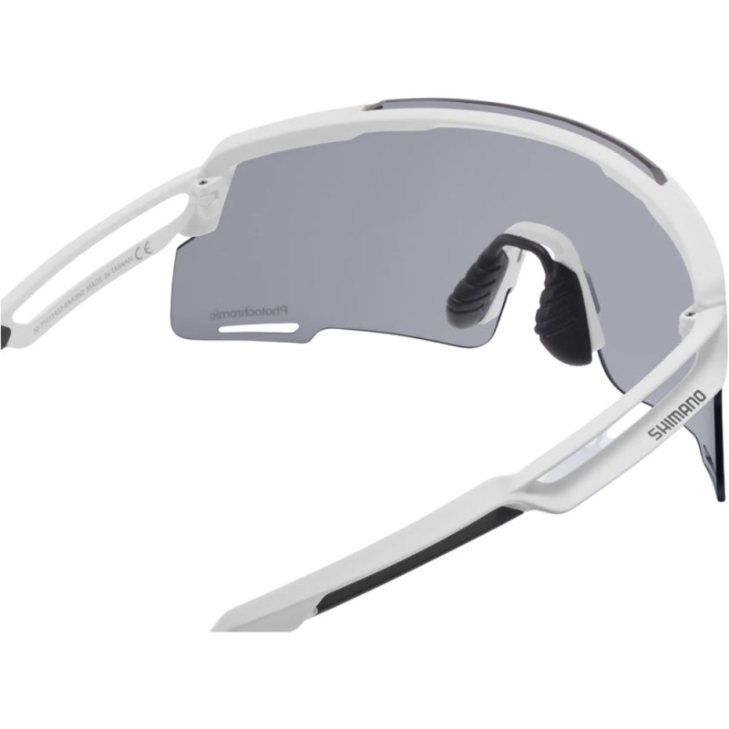 Okulary rowerowe Shimano Equinox CE-EQNX5 białe (fotochromowe)