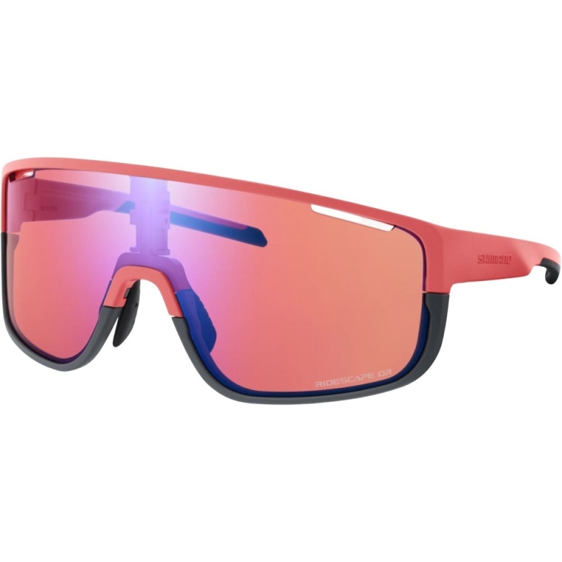 Okulary rowerowe Shimano Pulsar CE-PLSR3 czerwone (ridescape off-road)