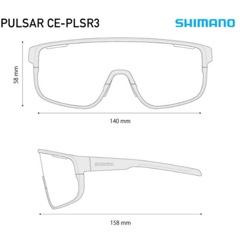 Okulary rowerowe Shimano Pulsar CE-PLSR3 beżowe (fotochromowe)