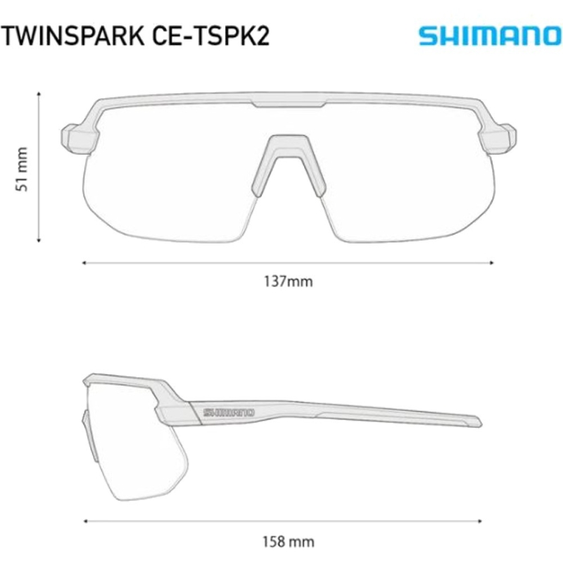 Okulary rowerowe Shimano Twinspark CE-TSPK2 granatowe (ridescape HC)