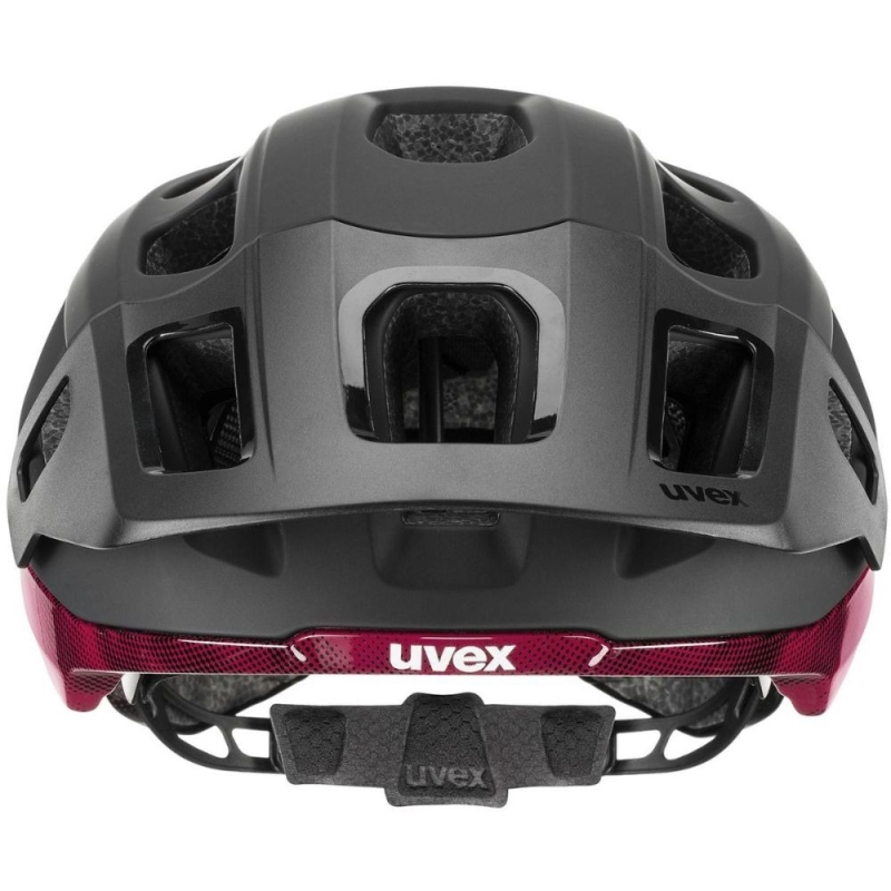 Kask rowerowy Uvex React MIPS czarno-czerwony