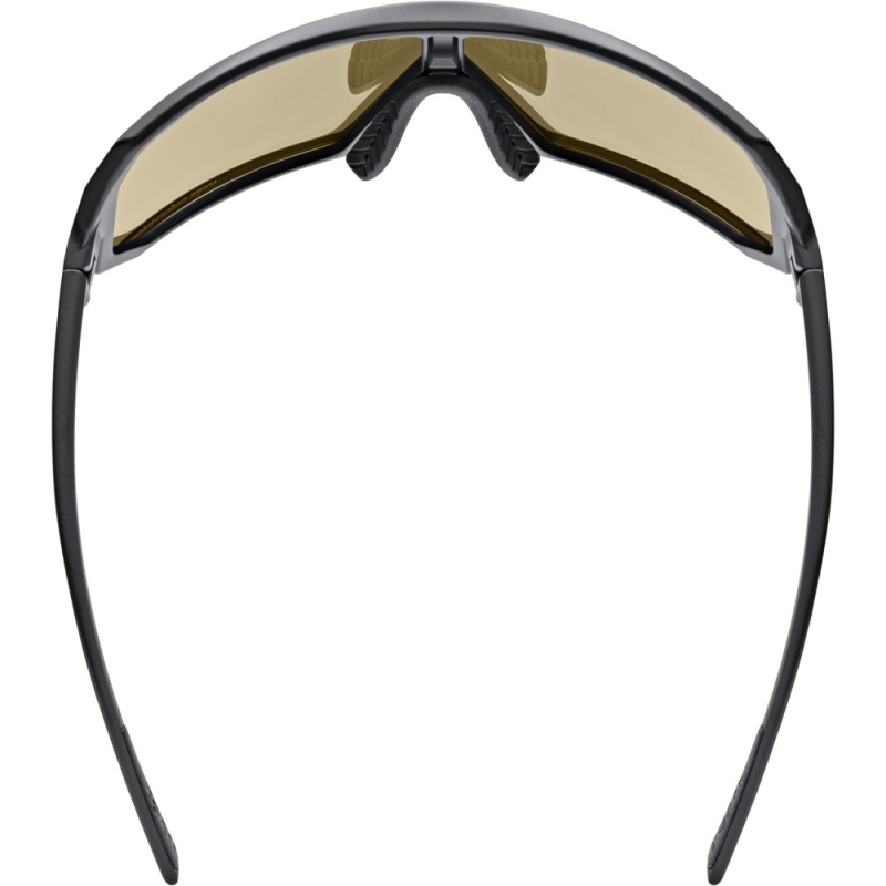Okulary rowerowe Uvex Sportstyle 237 CV czarne (niebieskie soczewki)