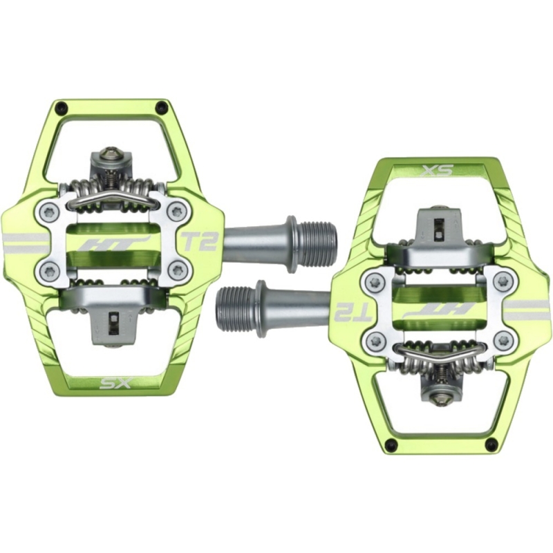 Pedały rowerowe HT T2-SX zielone
