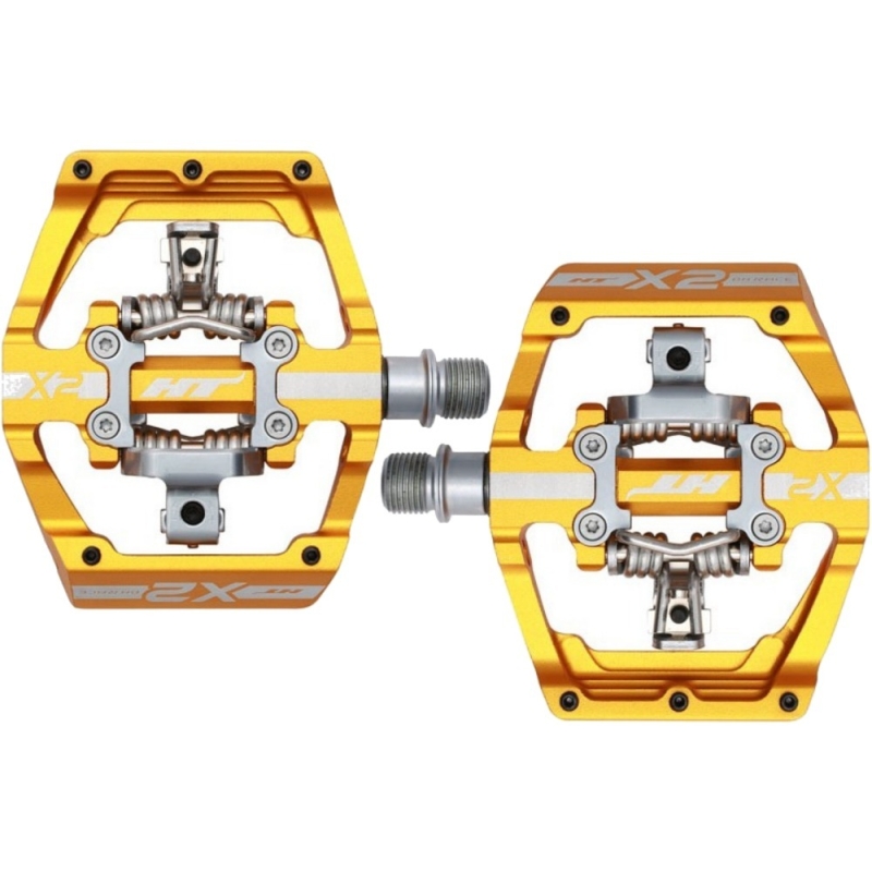 Pedały rowerowe HT X2 złote