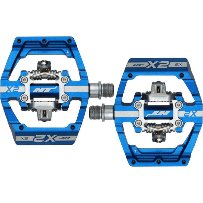 Pedały rowerowe HT X2-SX niebieskie