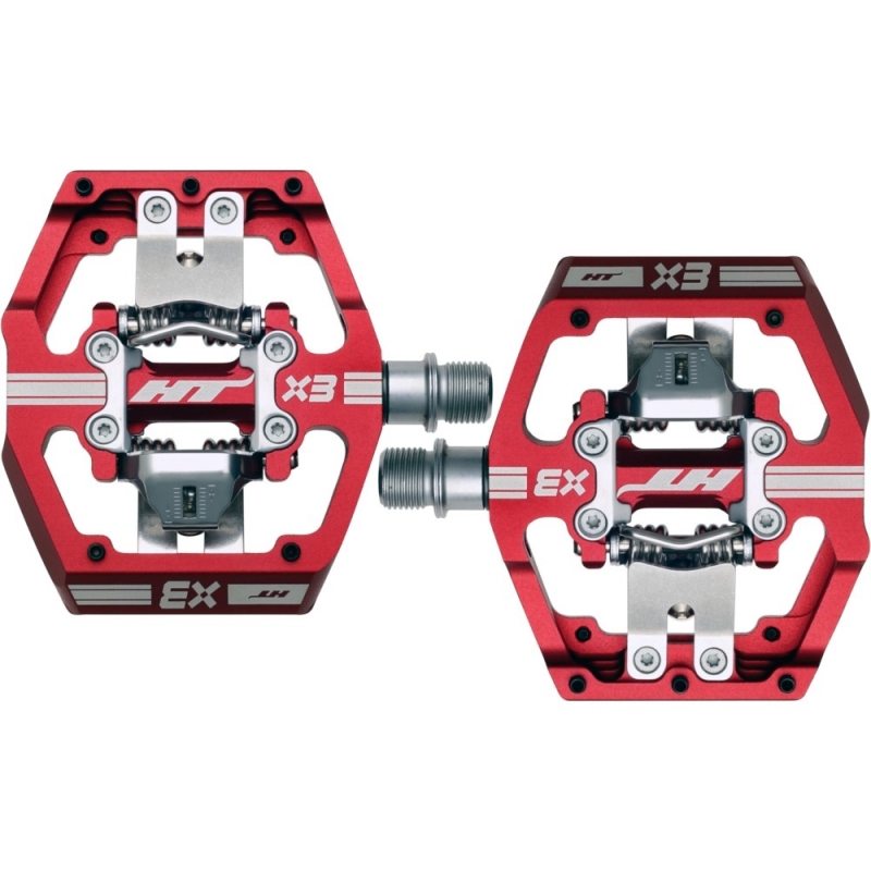 Pedały rowerowe HT X3 czerwone