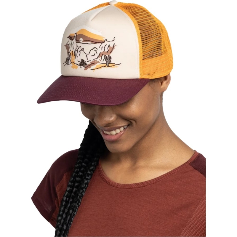 Czapka z daszkiem Buff Trucker Cap sylva apricot