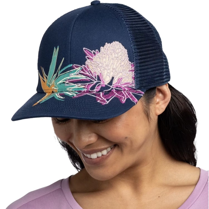 Czapka z daszkiem Buff Explore Trucker Cap satry indigo