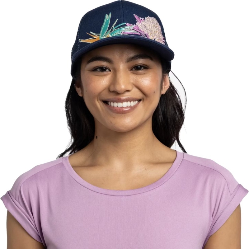 Czapka z daszkiem Buff Explore Trucker Cap satry indigo