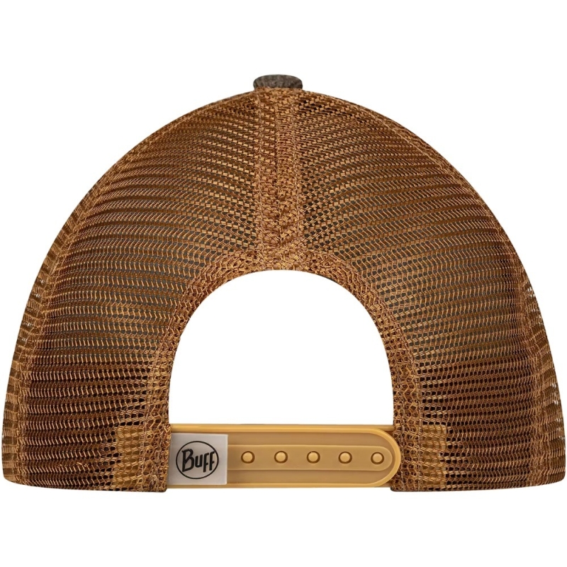Czapka z daszkiem Buff Explore Trucker Cap rhoes brown