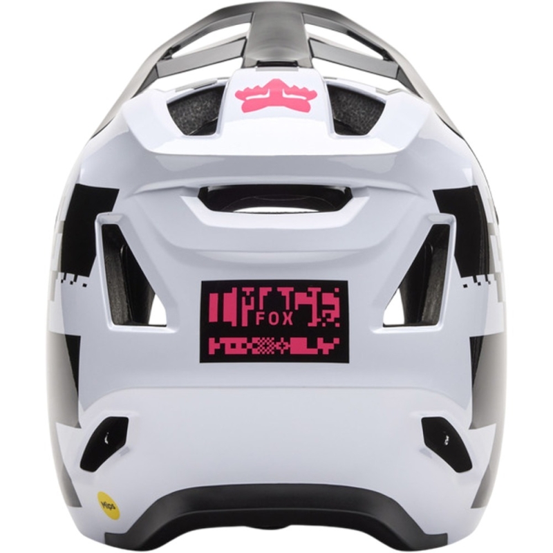Kask rowerowy Fullface Fox Junior Rampage Digi Image MIPS biało-czarny
