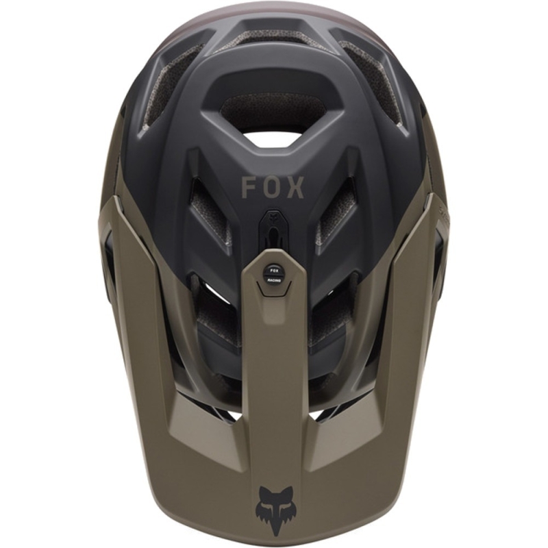 Kask rowerowy Fullface Fox Proframe Rizer MIPS brązowy