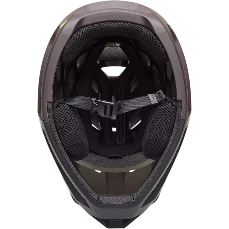 Kask rowerowy Fullface Fox Proframe Rizer MIPS brązowy