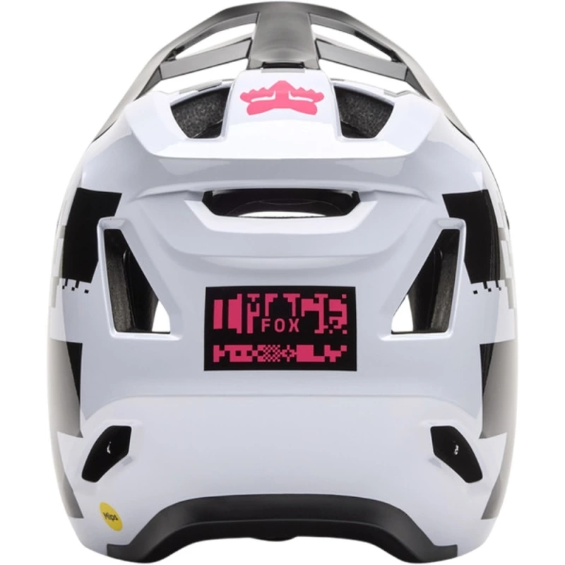 Kask rowerowy Fullface Fox Rampage Digi Image MIPS biało-czarny