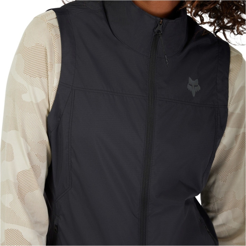 Kamizelka rowerowa damska Fox Ranger Wind Vest czarna