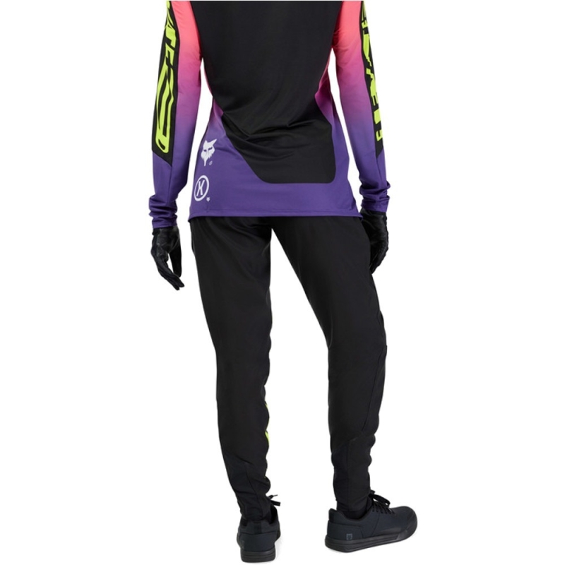 Spodnie rowerowe damskie Fox Lady Flexair Elevated Future czarne