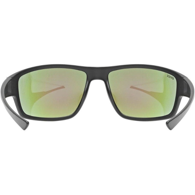 Okulary rowerowe Uvex Sportstyle 230 czarne (niebieskie soczewki)