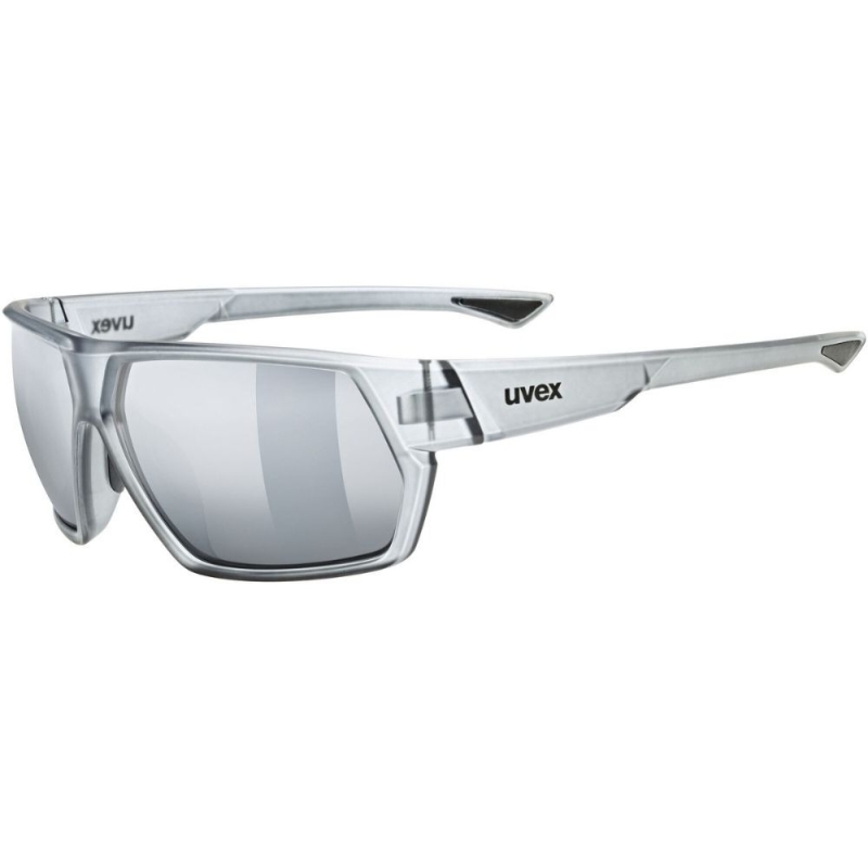 Okulary rowerowe Uvex Sportstyle 238 szare (srebrne soczewki)