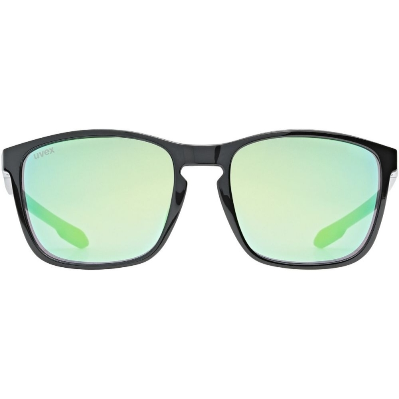 Okulary Uvex LGL 52 czarne (zielone soczewki)