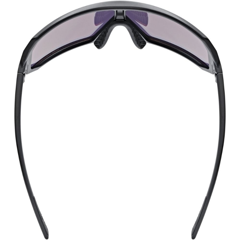 Okulary rowerowe Uvex Sportstyle 237 CV czarne (czerwone soczewki)