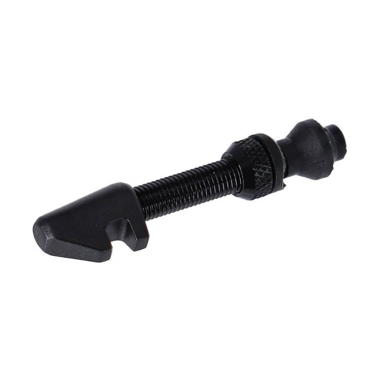 Wentyl DT Swiss Tubeless z okrągłą nakrętką czarny