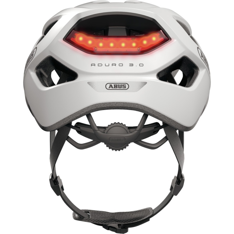 Kask rowerowy Abus Aduro 3.0 LED polar white