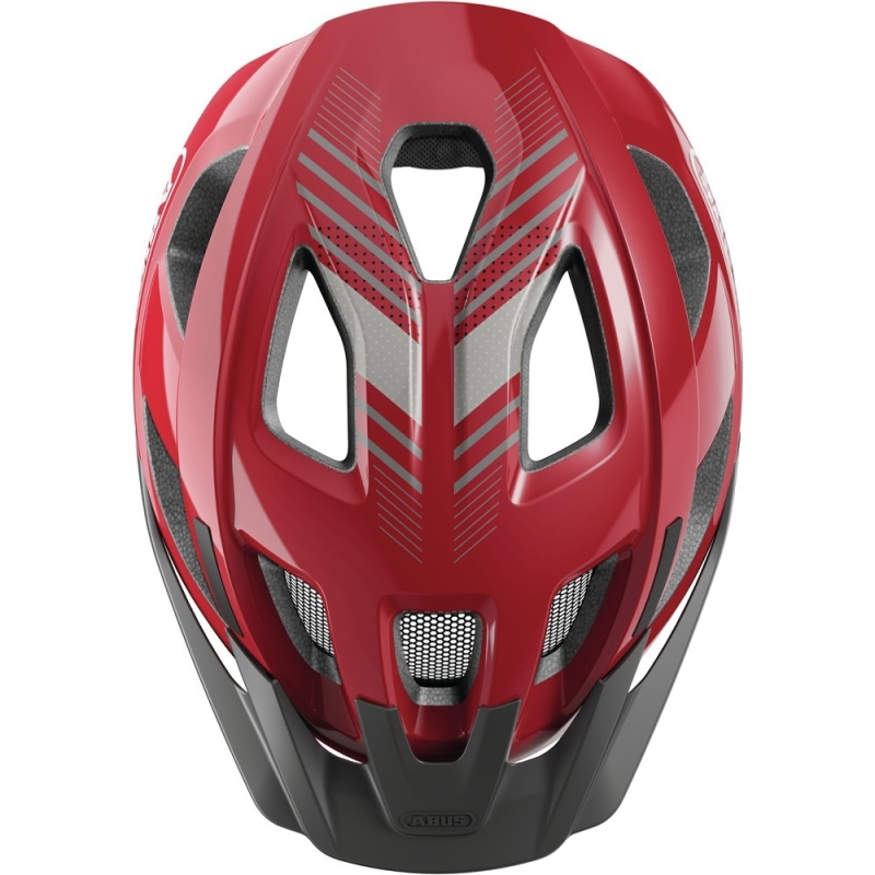 Kask rowerowy Abus Aduro 3.0 LED blaze red