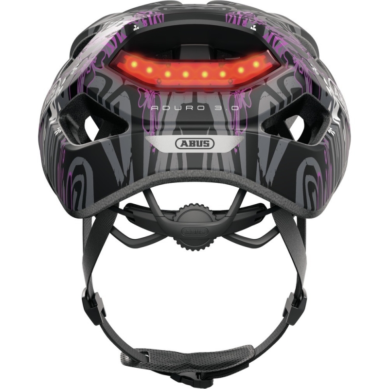 Kask rowerowy Abus Aduro 3.0 LED maori blackberry