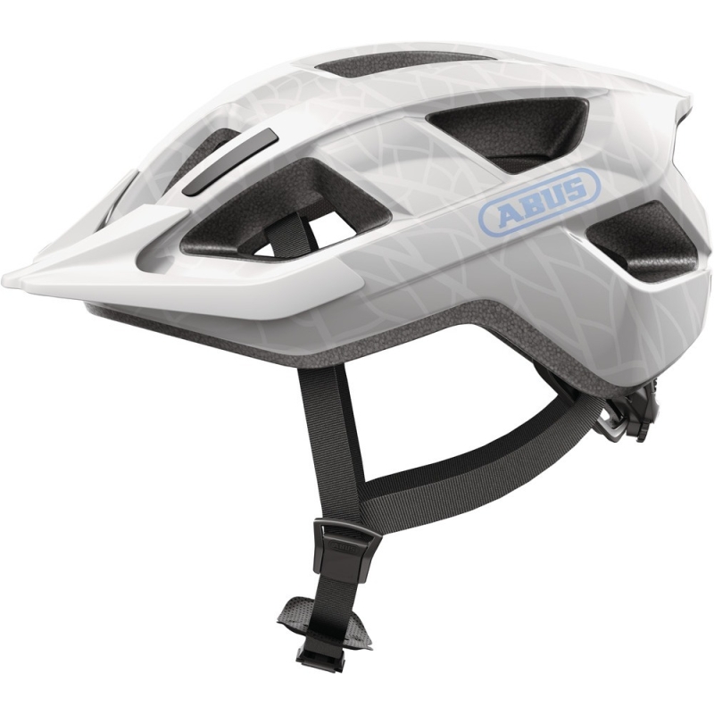 Kask rowerowy Abus Aduro 3.0 LED white art